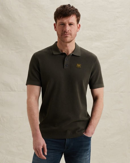 Polo avec structure gaufrée