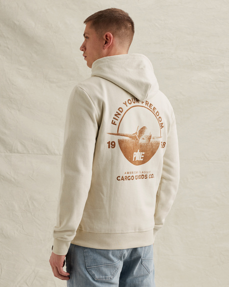 Hoodie met artwork op de rug