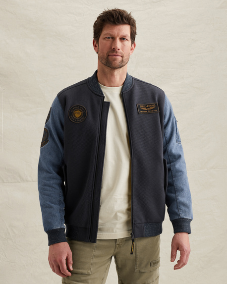 Hybrid jacket with badges
