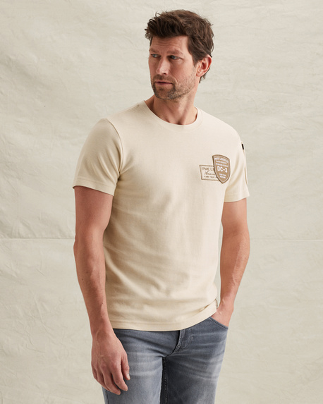 T-shirt met artwork en flight pocket