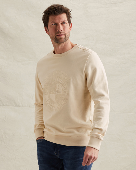 Sweatshirt with embroidered artwork