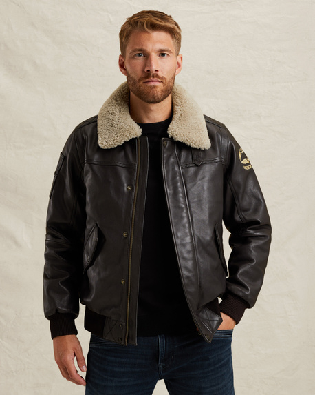 Boston leather jacket