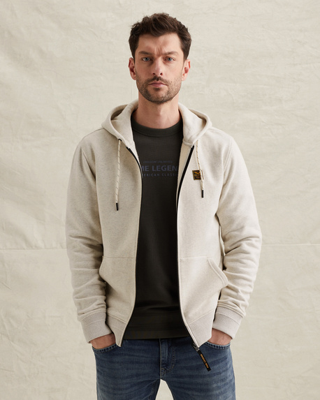 Sweatjacke mit Kapuze und Reißverschluss