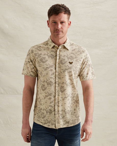 Hemd aus Jersey-Piqué mit Allover-Print