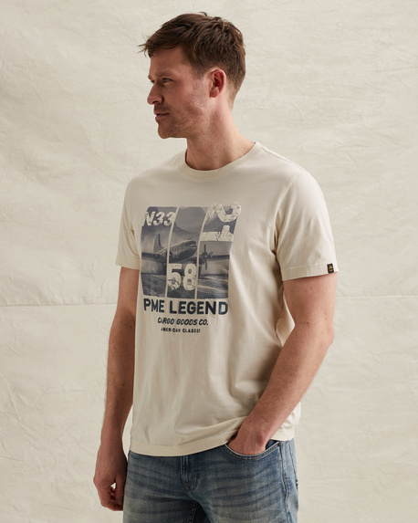 T-shirt with mixed artwork