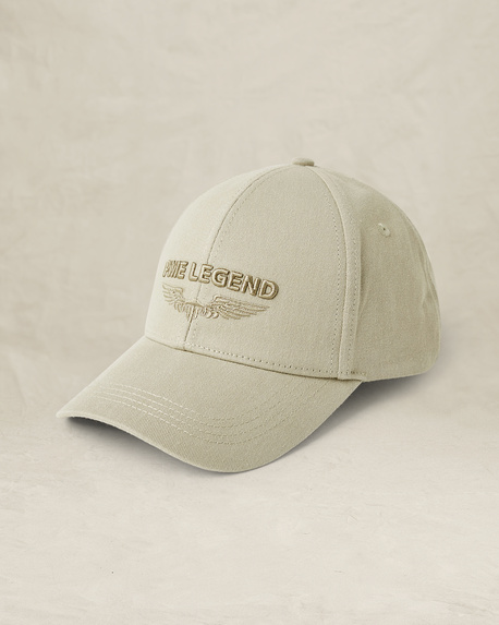 Twill cap with embroidered logo