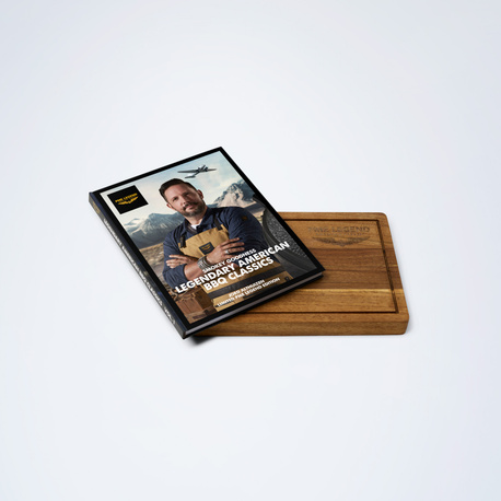 PME Legend BBQ kookboek met snijplank