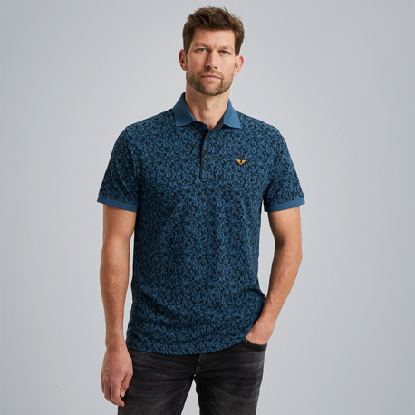 Polo shirt with allover print