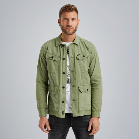 Utility shirt jacket in ripstop