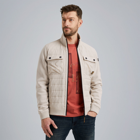 Hybrid jacket in a material mix