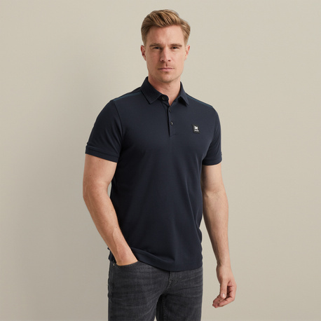 Poloshirt mit Herringbone-Band