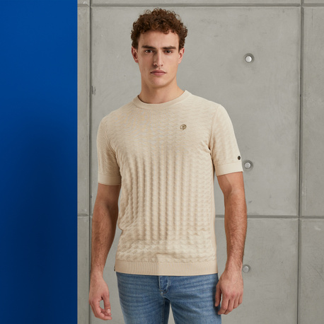 T-shirt in cotton/modal