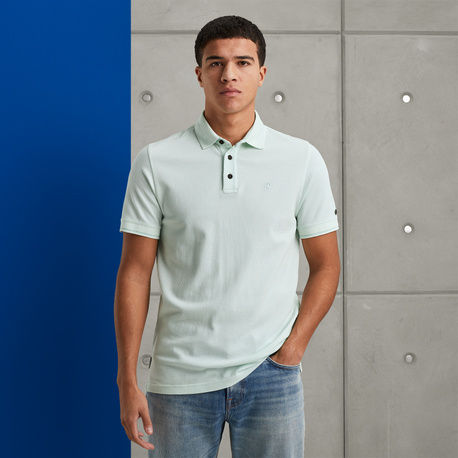 Polo shirt with texture