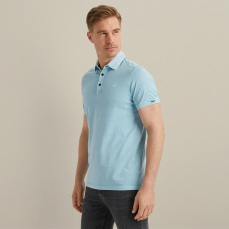 Poloshirt mit Garment-Dye-Waschung