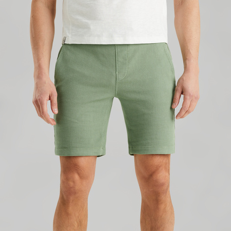 Chino shorts with waffle texture