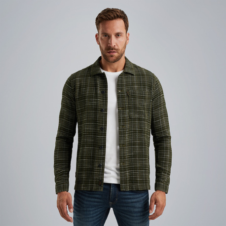 Shirt jacket met structuur