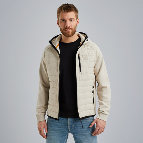 Hybridjacke mit Kapuze