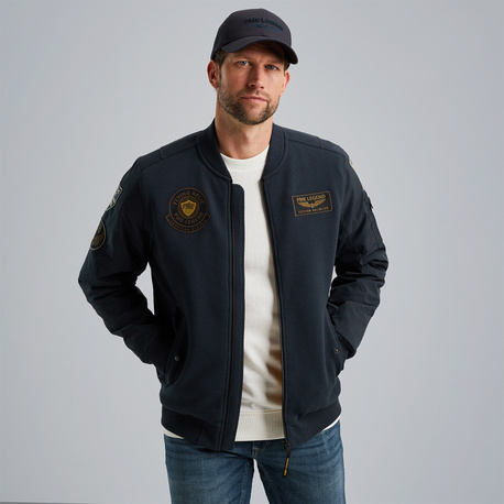 Sweat jacket with badges
