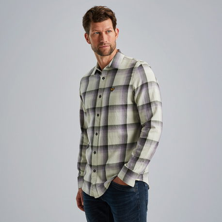 Shirt with check pattern