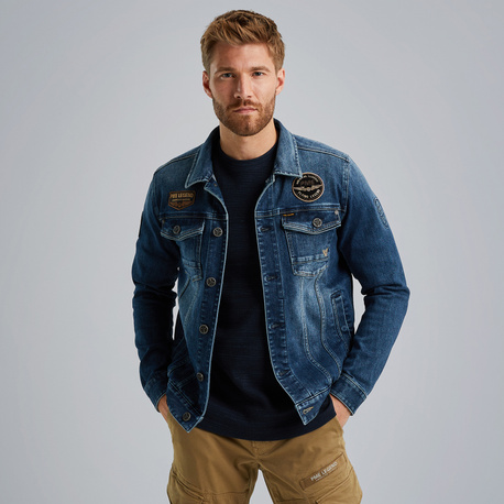 Denim jacket with comfort stretch