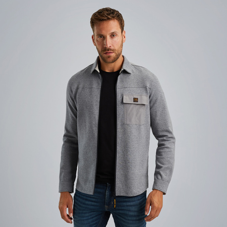 Shirt jacket met ritssluiting