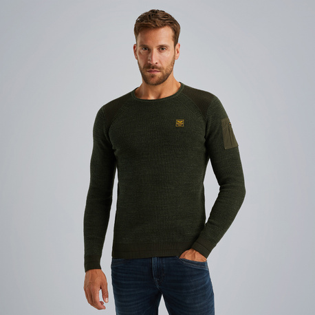 Pullover with flight pocket