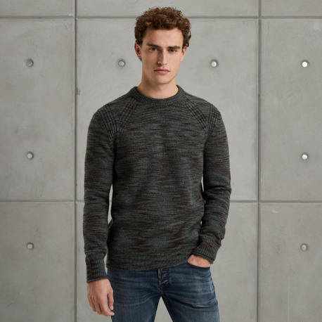 Pullover with wool look