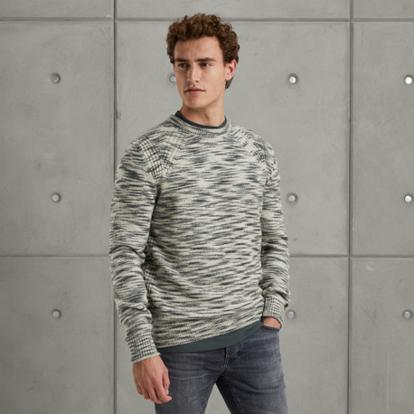 Pullover with wool look