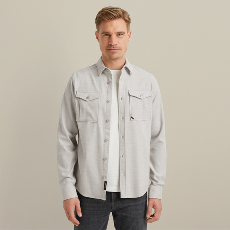 Overshirt met wol-look