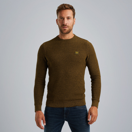 Pullover in mouliné cotton