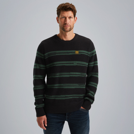 Pullover with stripe pattern