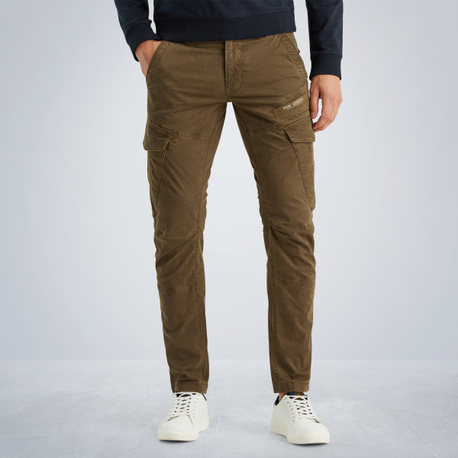 Nordrop tapered fit cargo broek met print