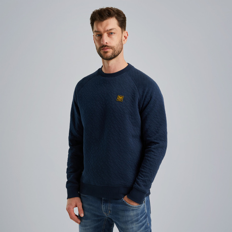 Sweatshirt in jacquard sweat fabric