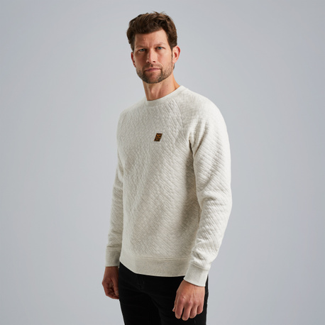 Sweatshirt in jacquard sweat fabric