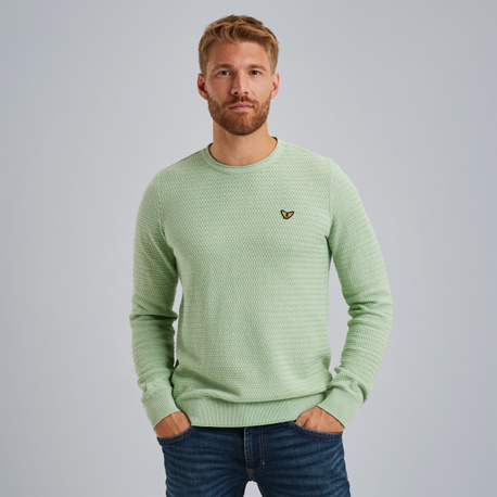 Pullover in mouliné cotton