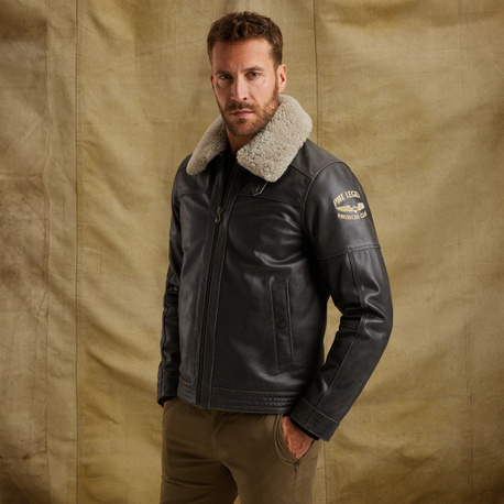 Auckland Fur leather jacket