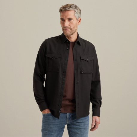 Overshirt met wol-look