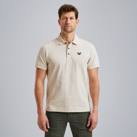 Polo shirt with jacquard pattern