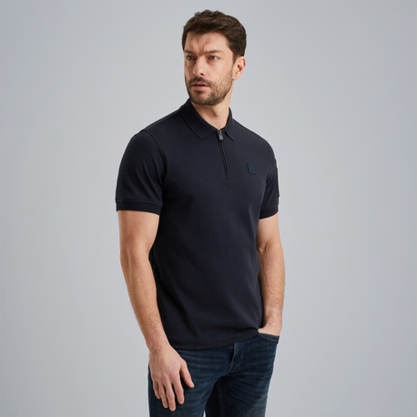 Polo shirt with zipper