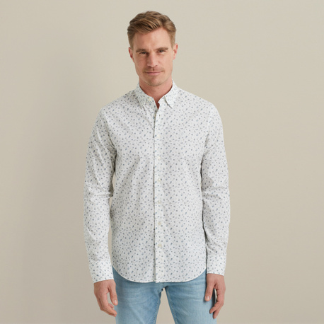 Overhemd van poplin katoen met stretch