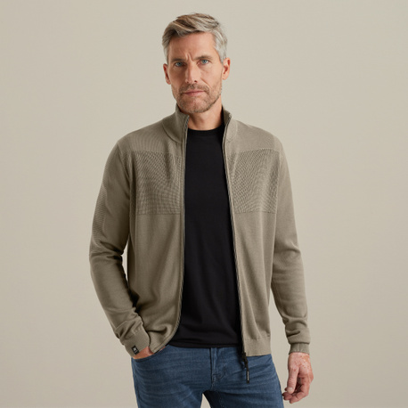 Strickjacke  mit Reißverschluss 