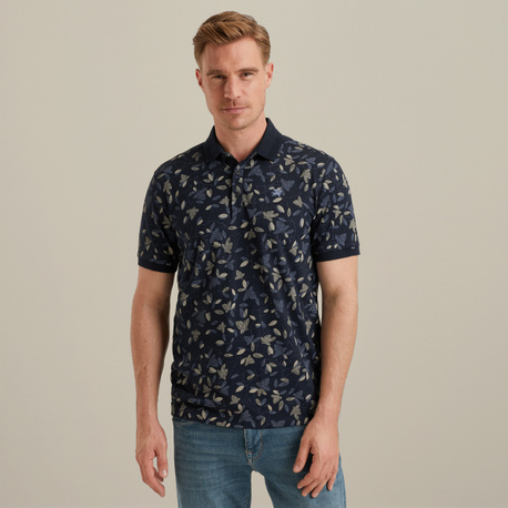 Poloshirt mit Allover-Print