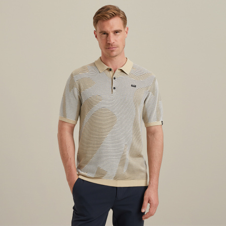 Poloshirt mit Streifenstruktur