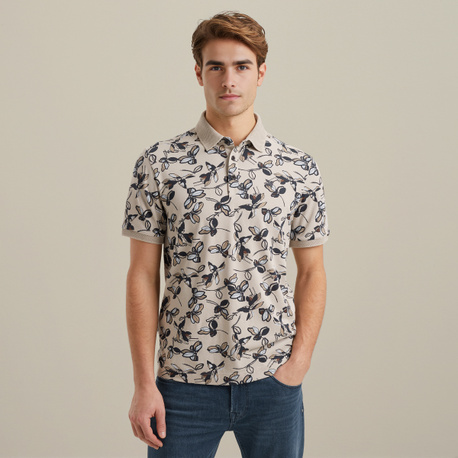 Polo met allover print