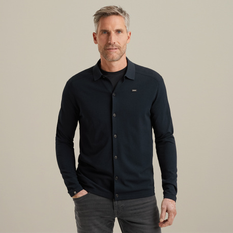 Shirt jacket met knoopsluiting