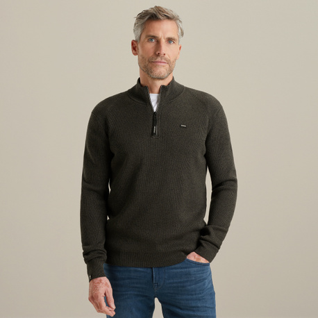 Pullover mit halbem Reißverschluss
