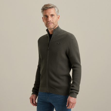 Strickjacke mit Reißverschluss