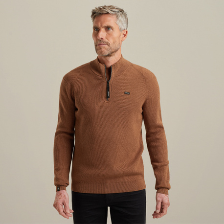 Pullover mit halbem Reißverschluss