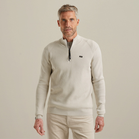 Pullover mit halbem Reißverschluss