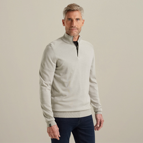 Pullover mit halbem Reißverschluss
